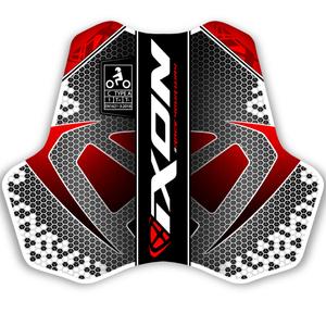 Štitnik za prsa IXON IX-RACE crno-bijelo-crveni