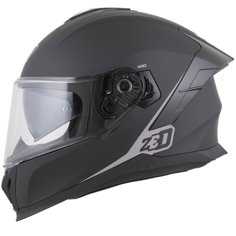 Integralna motociklistička kaciga ZED K40 mat crno-tamno siva