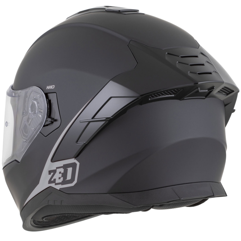 Integralna motociklistička kaciga ZED K40 mat crno-tamno siva