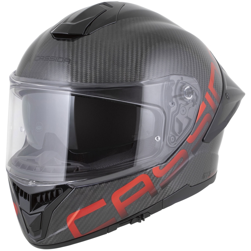 Cassida Integral GTS 2.1 Plus Carbon integralna motociklistička kaciga mat karbonsko-crvena