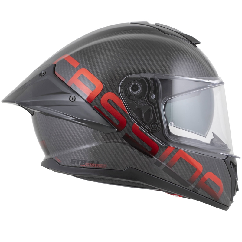Cassida Integral GTS 2.1 Plus Carbon integralna motociklistička kaciga mat karbonsko-crvena