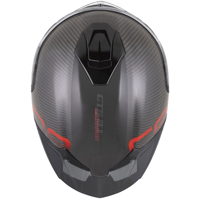 Cassida Integral GTS 2.1 Plus Carbon integralna motociklistička kaciga mat karbonsko-crvena