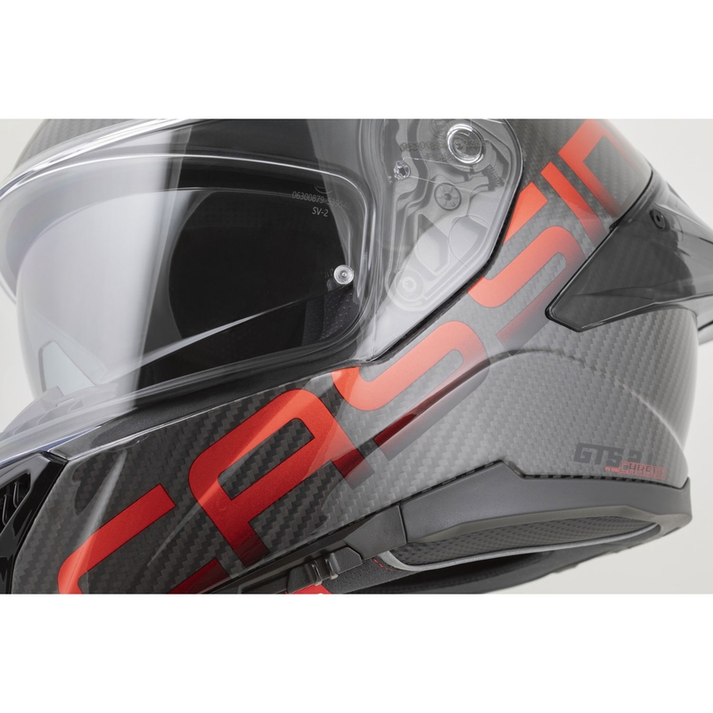 Cassida Integral GTS 2.1 Plus Carbon integralna motociklistička kaciga mat karbonsko-crvena