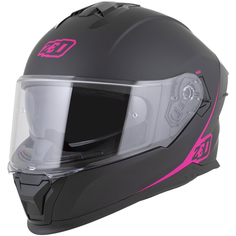 Integralna motociklistička kaciga ZED K40 mat crno-roza