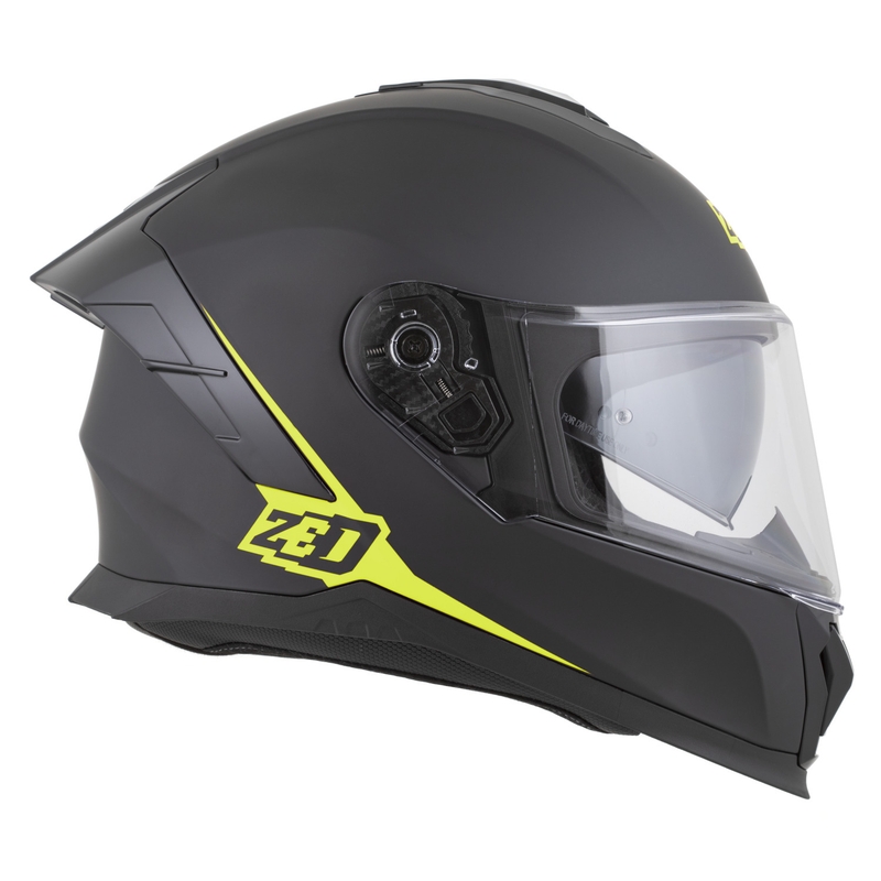 Integralna motociklistička kaciga ZED K40 mat crno-fluo žuta