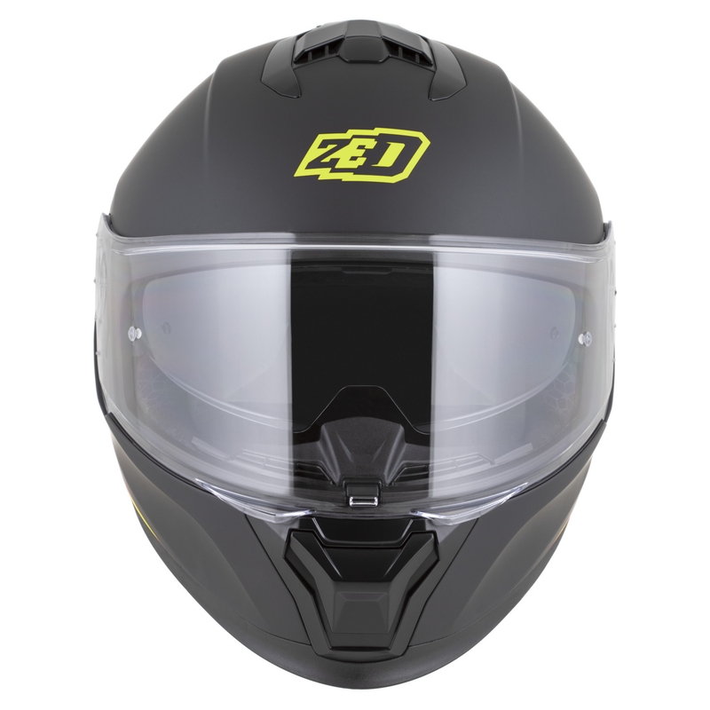 Integralna motociklistička kaciga ZED K40 mat crno-fluo žuta