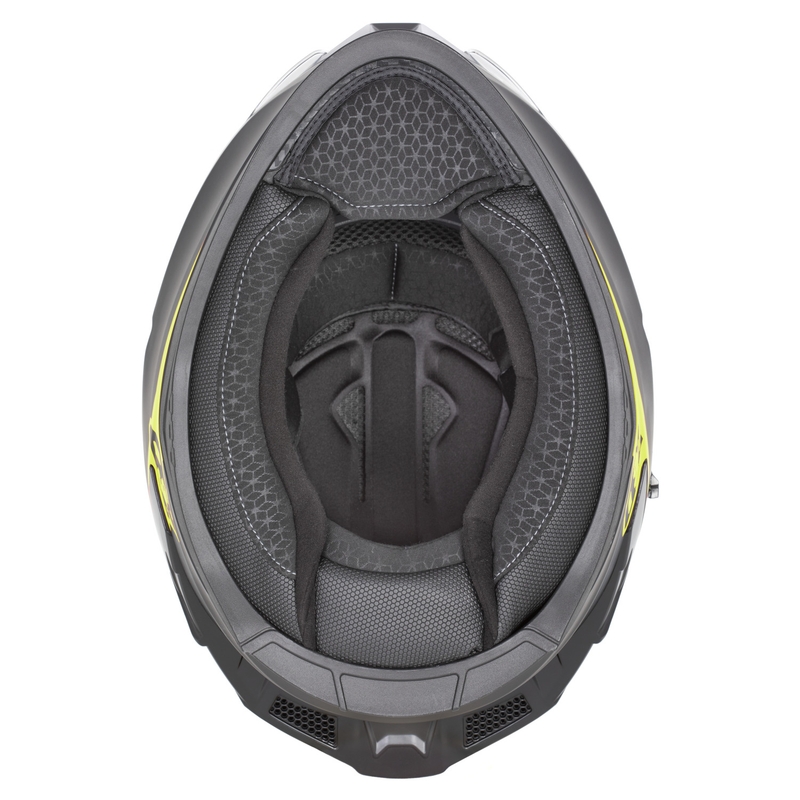 Integralna motociklistička kaciga ZED K40 mat crno-fluo žuta