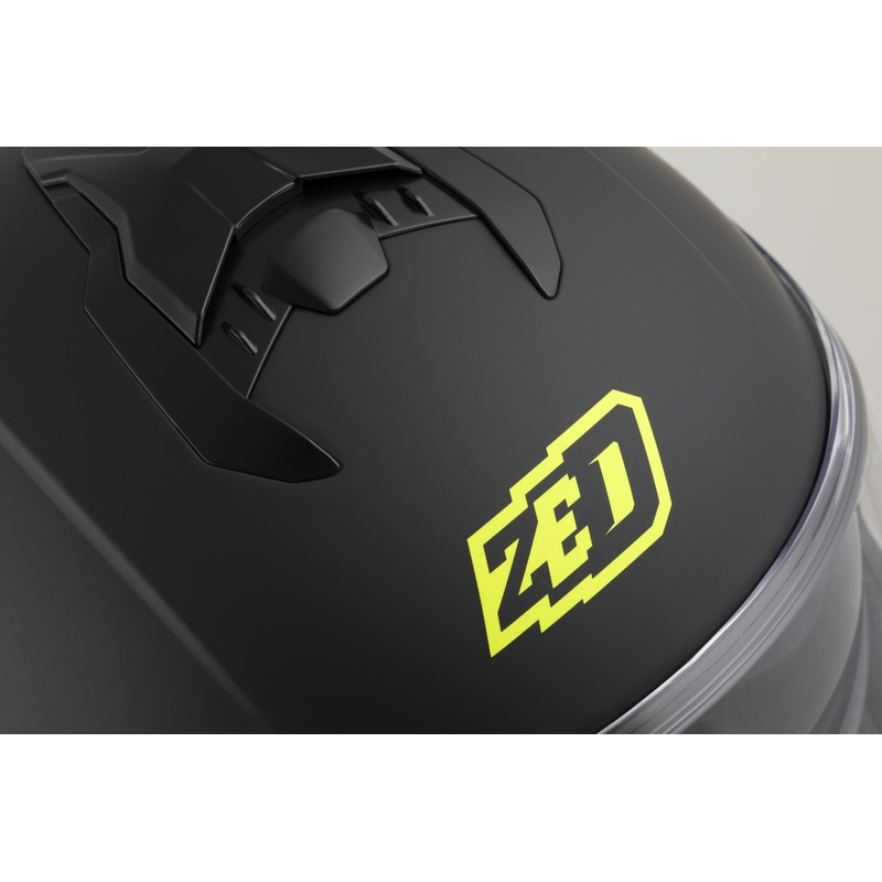 Integralna motociklistička kaciga ZED K40 mat crno-fluo žuta