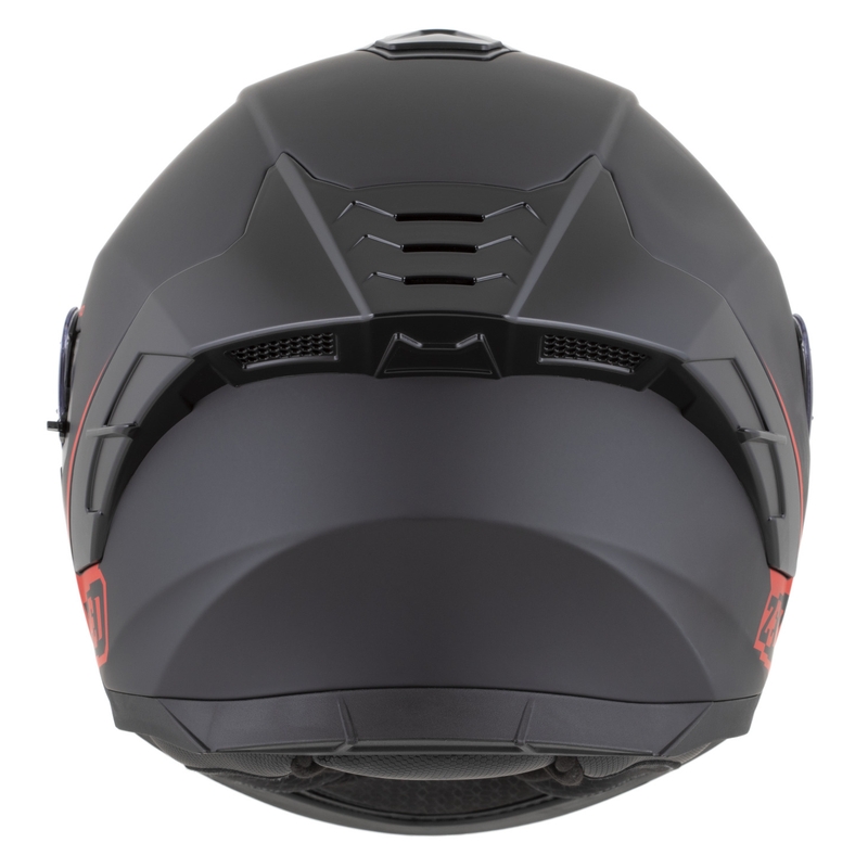 Integralna motociklistička kaciga ZED K40 mat crno-crvena