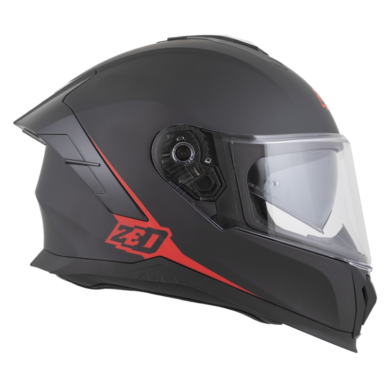 Integralna motociklistička kaciga ZED K40 mat crno-crvena