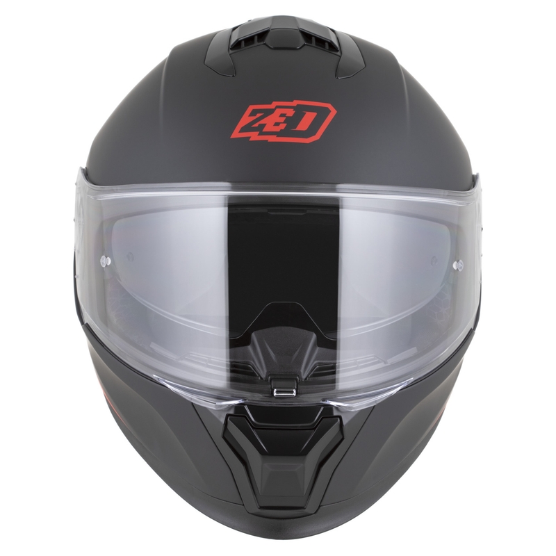 Integralna motociklistička kaciga ZED K40 mat crno-crvena