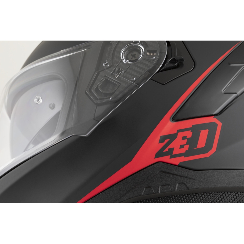 Integralna motociklistička kaciga ZED K40 mat crno-crvena