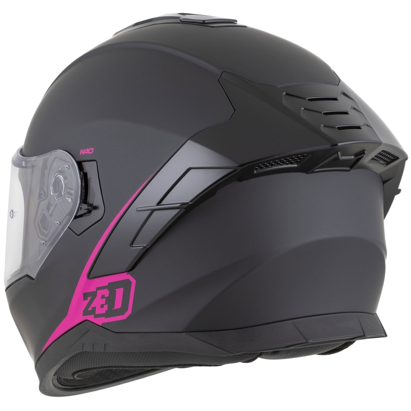 Integralna motociklistička kaciga ZED K40 mat crno-roza