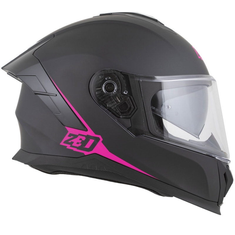 Integralna motociklistička kaciga ZED K40 mat crno-roza