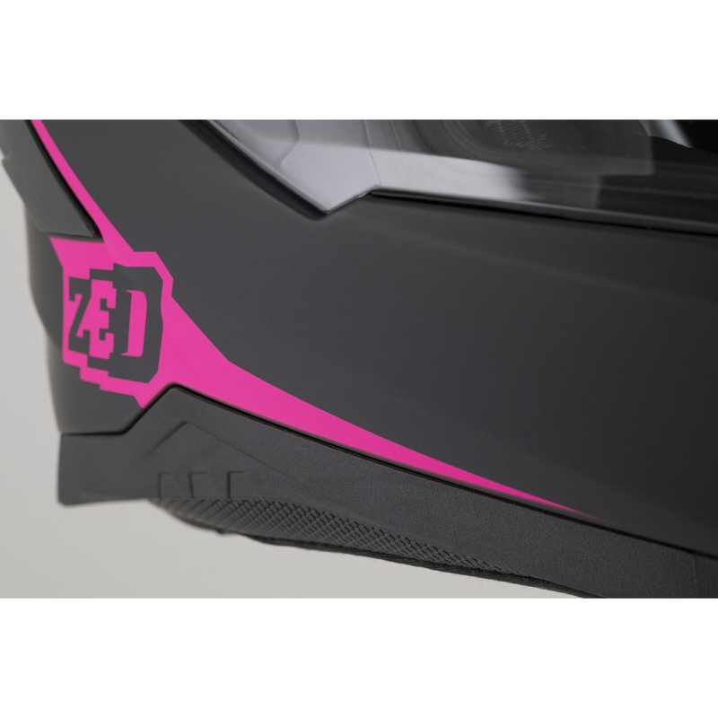 Integralna motociklistička kaciga ZED K40 mat crno-roza