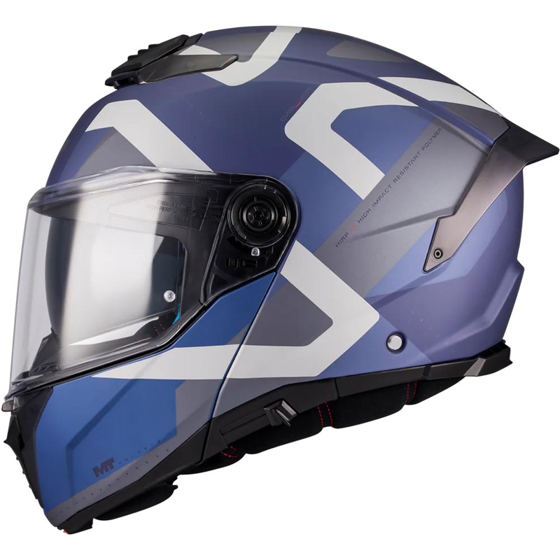 Preklopna motociklistička kaciga MT Atom 2 SV Dexter C2 mat plavo-siva