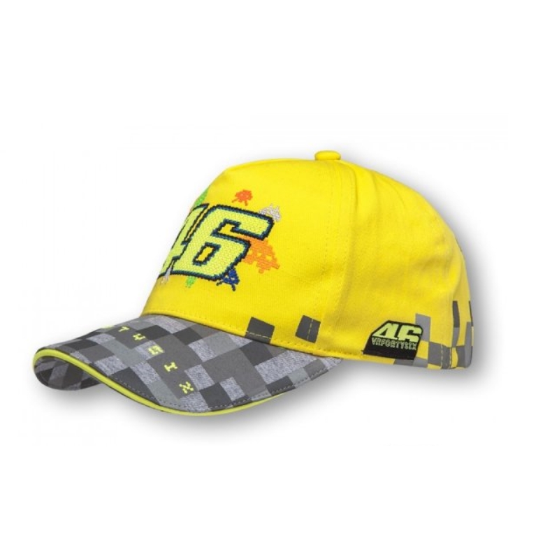 Dječja kapa VR46 Valentino Rossi žuto-siva