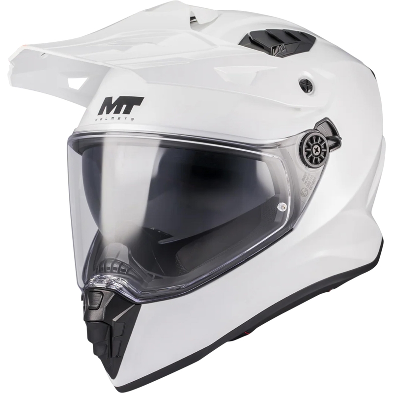Enduro motociklistička kaciga MT Track SV Pure A0 bijela