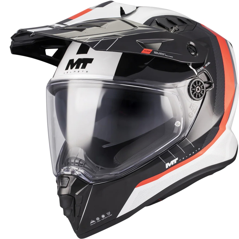 Enduro motociklistička kaciga MT Track SV Nomad A15 bijelo-crno-crvena