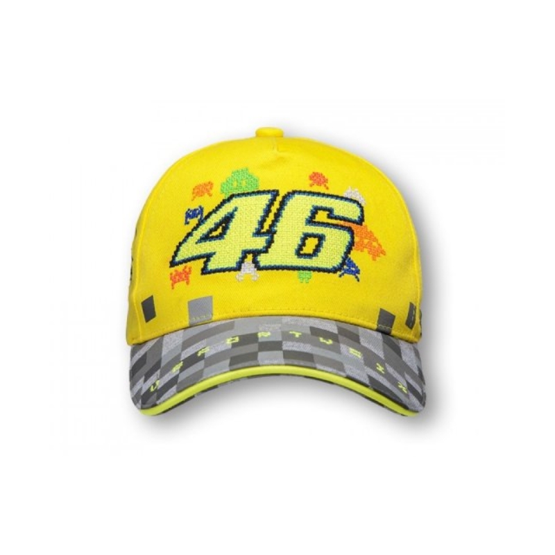 Dječja kapa VR46 Valentino Rossi žuto-siva