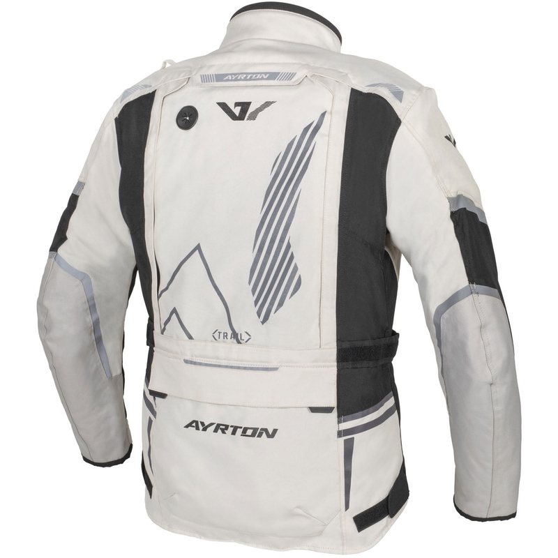 Ayrton Trail motociklistička jakna bijelo-crno-siva