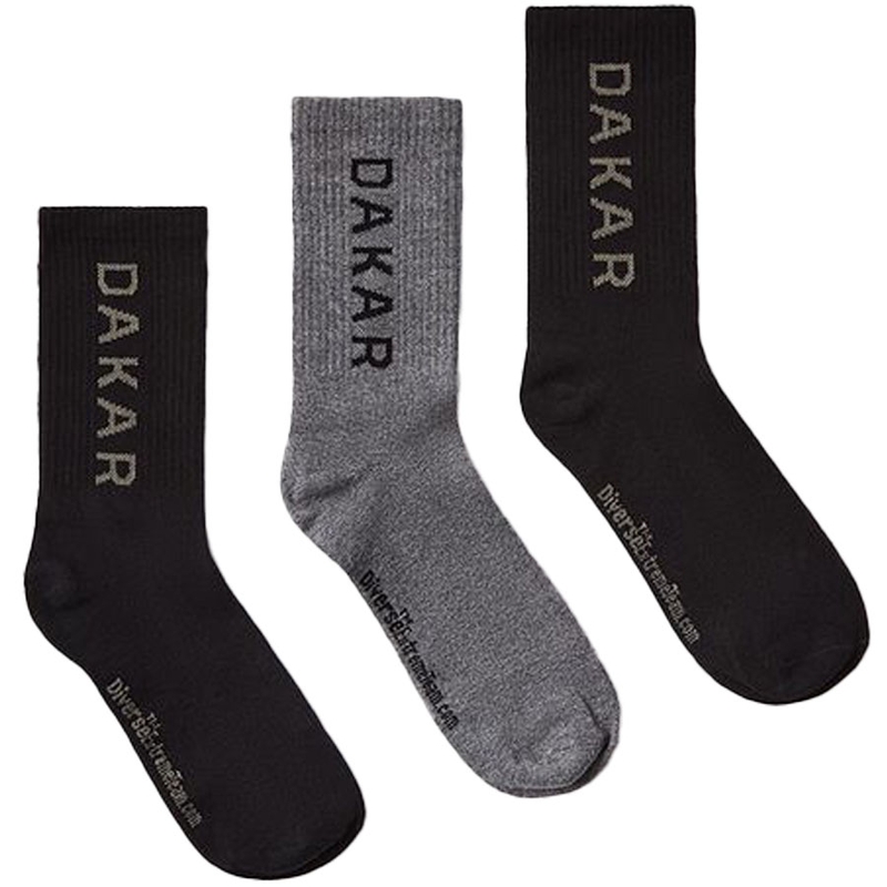 Set čarapa Dakar Athlan crno-sive