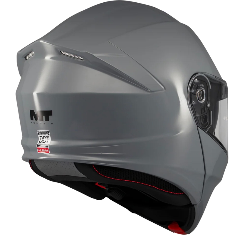 Preklopna motociklistička kaciga MT Genesis SV Pure A12 siva