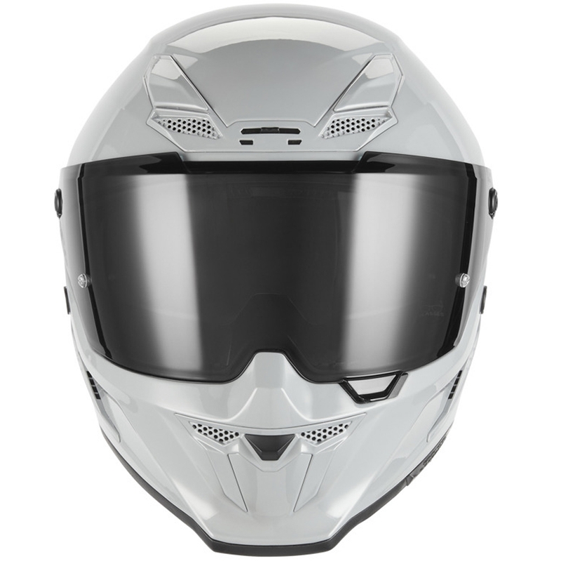 NOX Exclusive Goliath kaciga za motocikle s punim licem, sivo-bijela