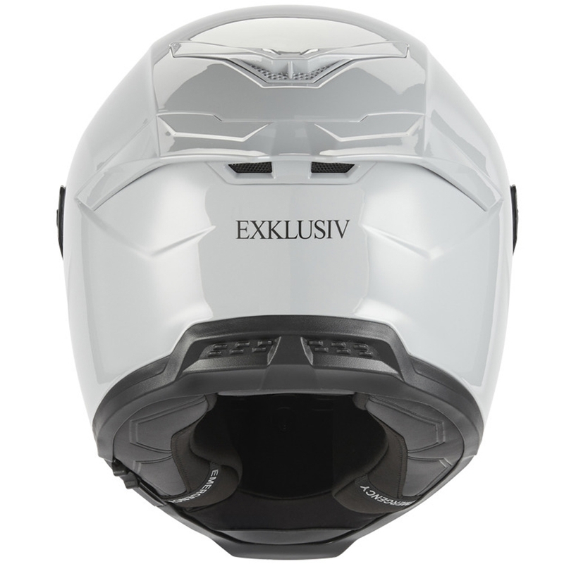 NOX Exclusive Goliath kaciga za motocikle s punim licem, sivo-bijela