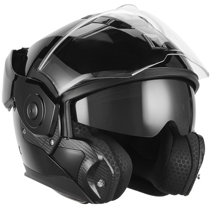 NOX PREMIUM Spinner preklopna motociklistička kaciga crna