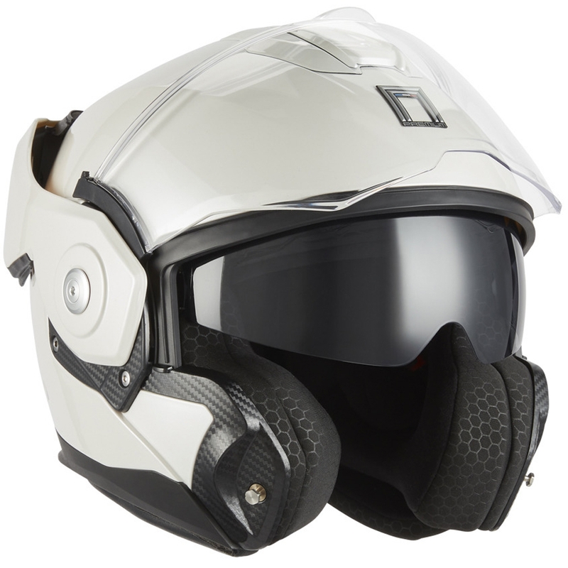 Preklopna motociklistička kaciga NOX PREMIUM Spinner bijela