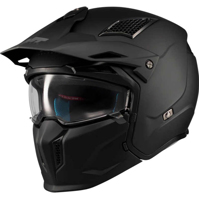 Modularna motociklistička kaciga MT Streetfighter SV S Pure A1 mat crna