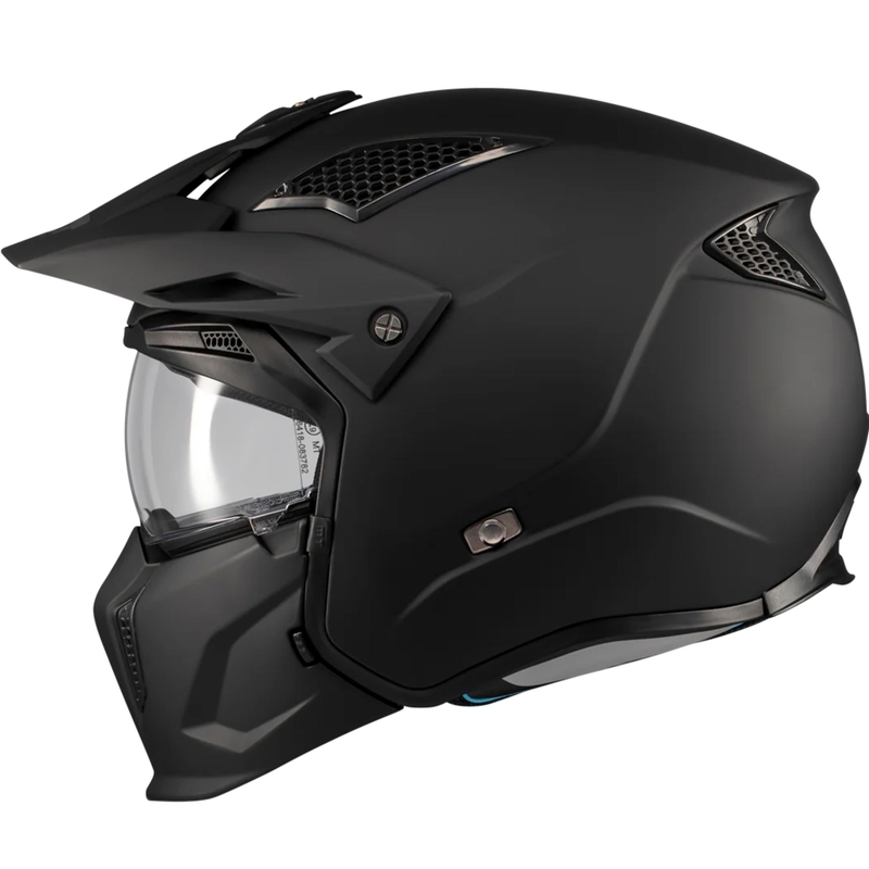 Modularna motociklistička kaciga MT Streetfighter SV S Pure A1 mat crna
