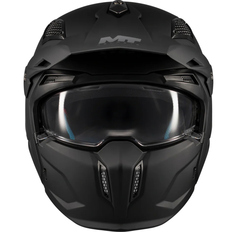 Modularna motociklistička kaciga MT Streetfighter SV S Pure A1 mat crna