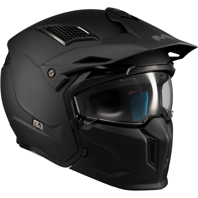 Modularna motociklistička kaciga MT Streetfighter SV S Pure A1 mat crna
