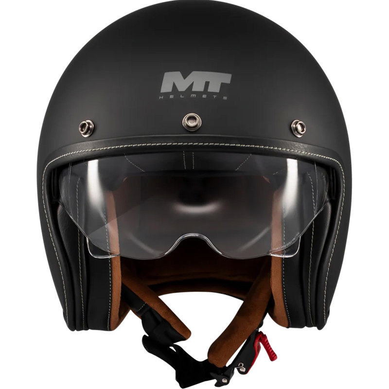 Otvorena motociklistička kaciga MT Lemans 2 SV S Pure A1 mat crna