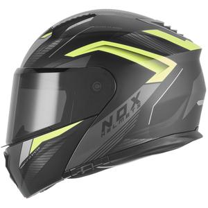 Preklopna motociklistička kaciga NOX N968 Shift mat crno-fluo žuta