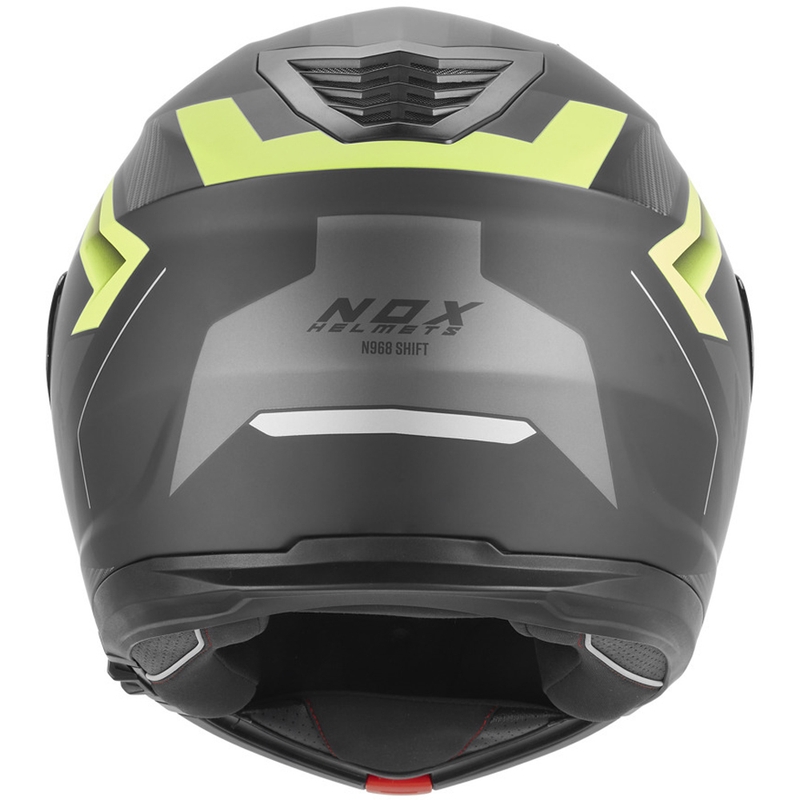 Preklopna motociklistička kaciga NOX N968 Shift mat crno-fluo žuta