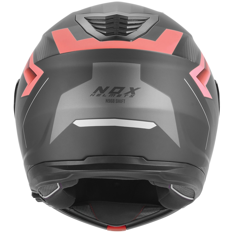 Preklopna motociklistička kaciga NOX N968 Shift mat crno-crvena