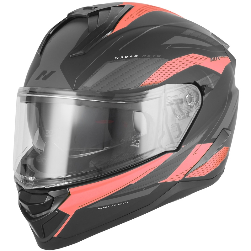 Integralna motociklistička kaciga NOX N304-S REVO mat crno-crvena