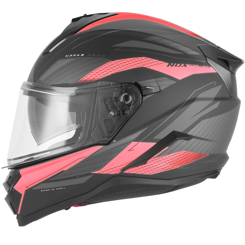 Integralna motociklistička kaciga NOX N304-S REVO mat crno-crvena