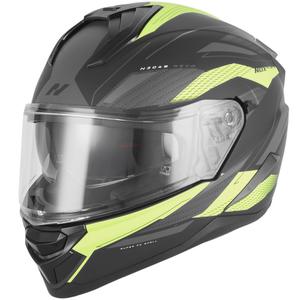 Integralna motociklistička kaciga NOX N304-S REVO mat crno-fluo žuta