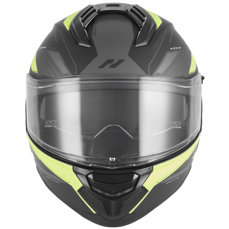 Integralna motociklistička kaciga NOX N304-S REVO mat crno-fluo žuta