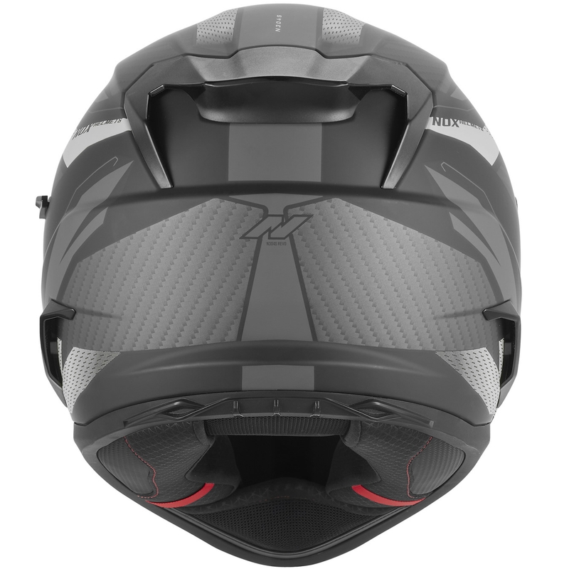 Integralna motociklistička kaciga NOX N304-S REVO mat crno-srebrna