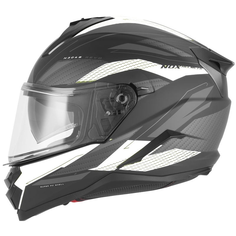Integralna motociklistička kaciga NOX N304-S REVO mat crno-bijela