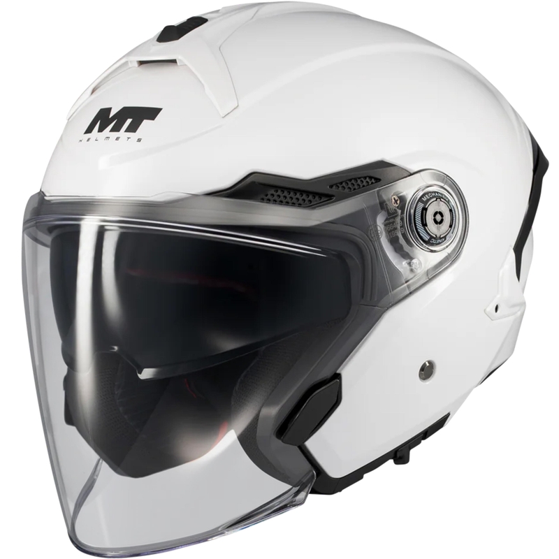 Otvorena motociklistička kaciga MT Cosmo SV Pure A0 bijela