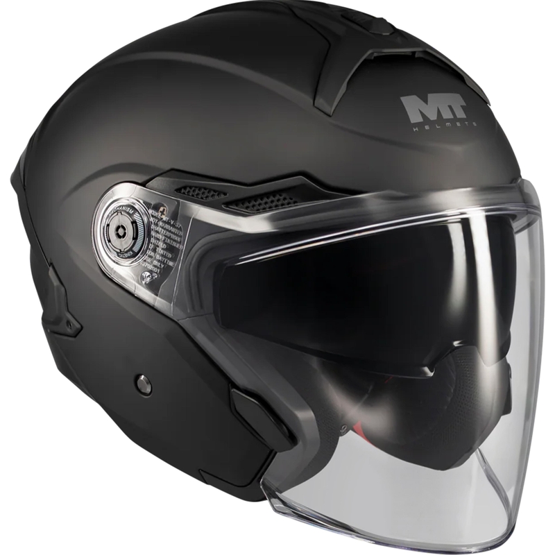 Otvorena motociklistička kaciga MT Cosmo SV Pure A1 mat crna