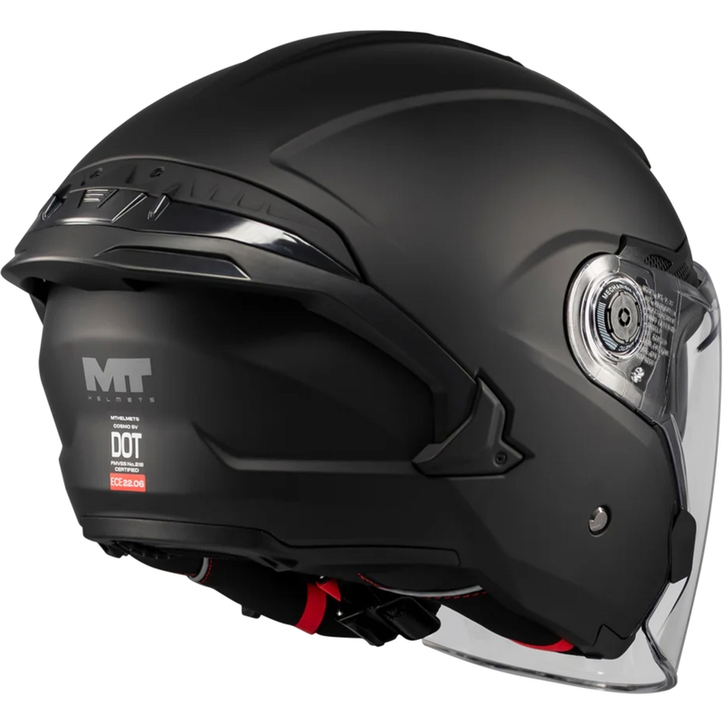 Otvorena motociklistička kaciga MT Cosmo SV Pure A1 mat crna