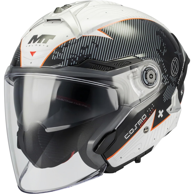 Otvorena motociklistička kaciga MT Cosmo SV Layout A1 crno-siva