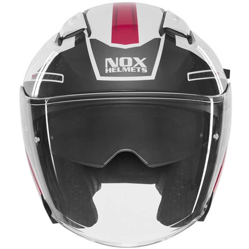 Otvorena motociklistička kaciga NOX N130 EKTO bijelo-roza